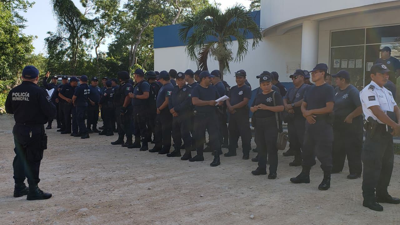 Todo en calma, corporación policiaca Felipe Carrillo Puerto