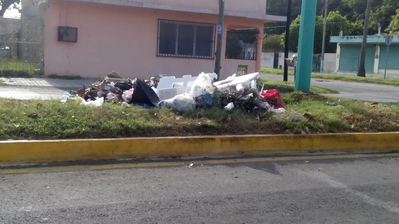 Inundadas de basura las banquetas de diversas colonias costumbre ciudadana