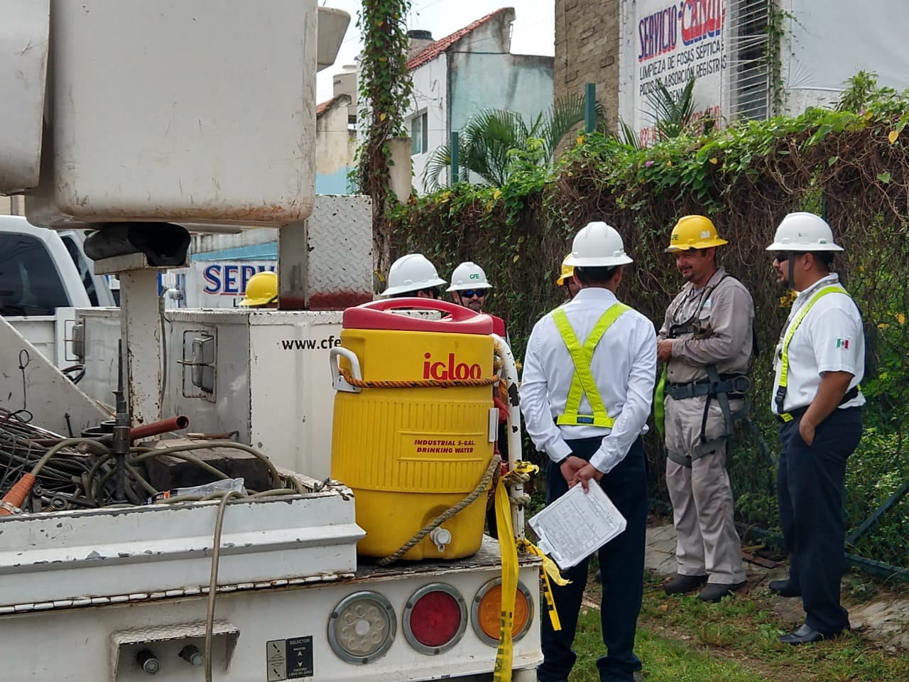 Cuatro municipios con afectación, como consecuencia de las descargas eléctricas de la lluvia
