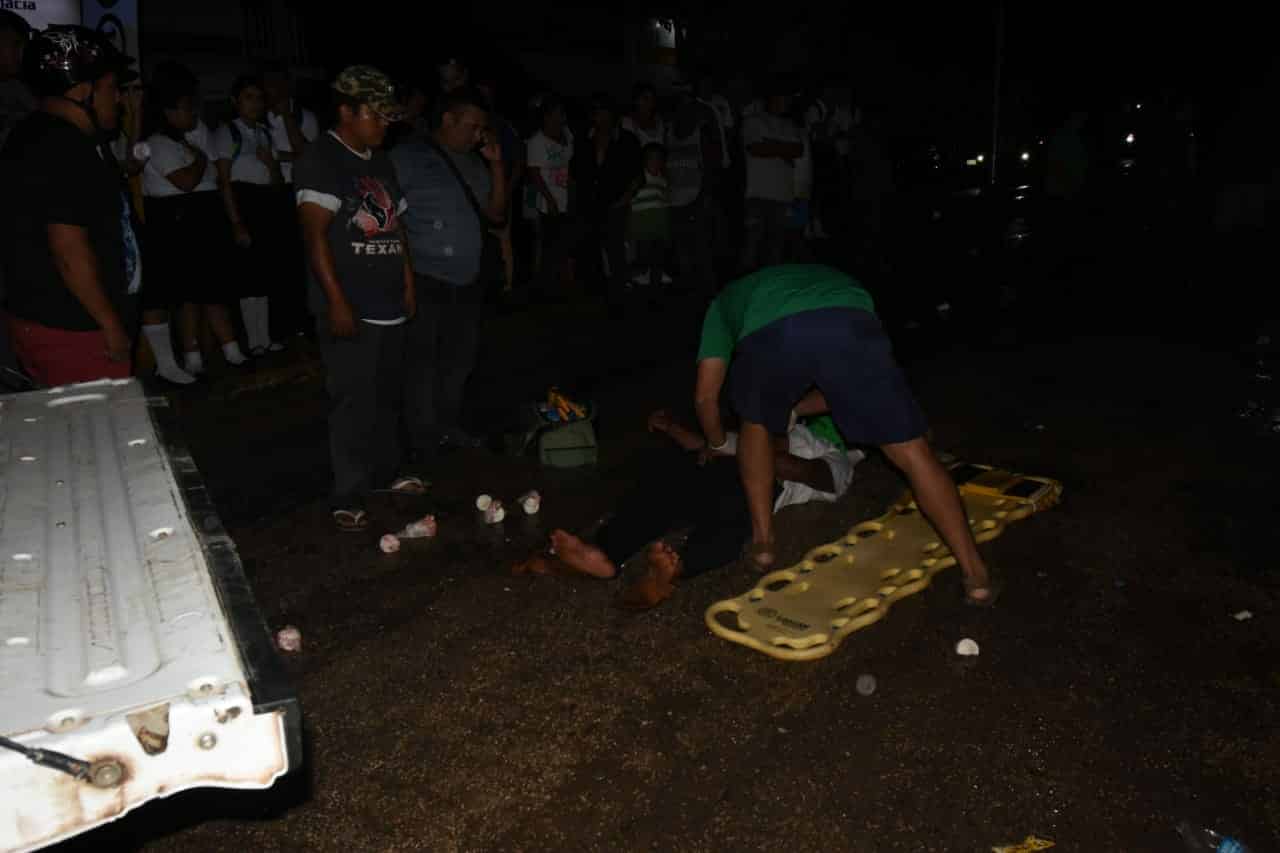 Sexagenario no tomarse precaución y es colisionado por una unidad hechiza