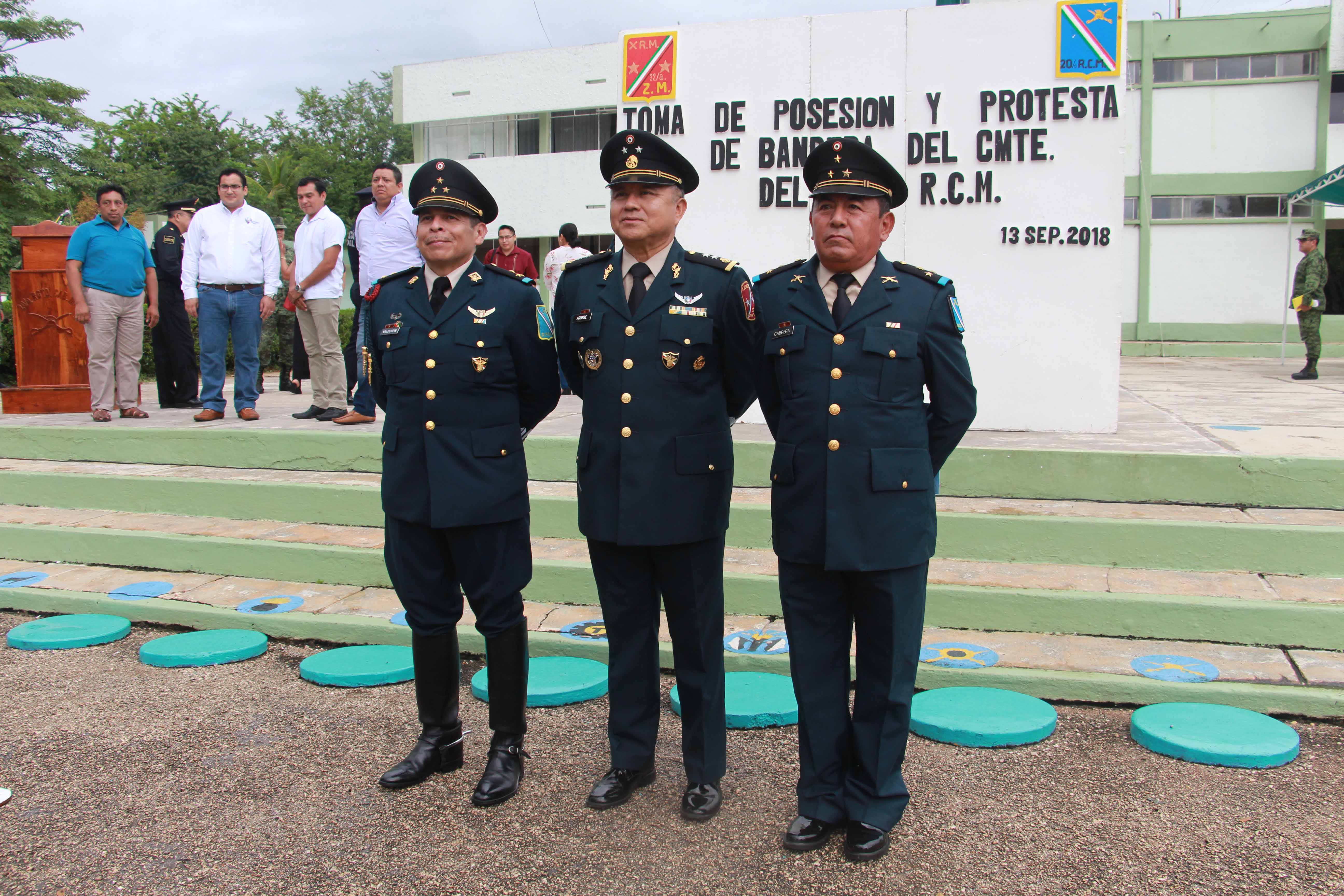 Jorge Juan Valdespín Mendoza asume el mando en el XX Regimiento de Caballería Motorizado