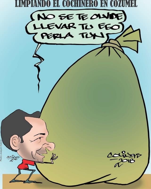 COLINAS: Limpiando el cochinero en cozumel