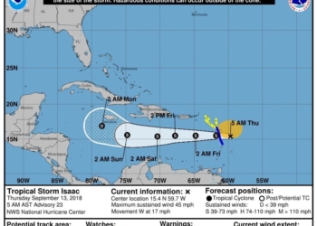 La tormenta tropical “Isaac” entrará al Caribe, no representa peligro para Quintana Roo