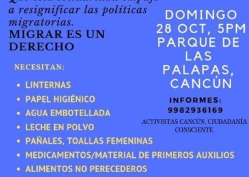 Apoya Cancún a la Caravana Migrante