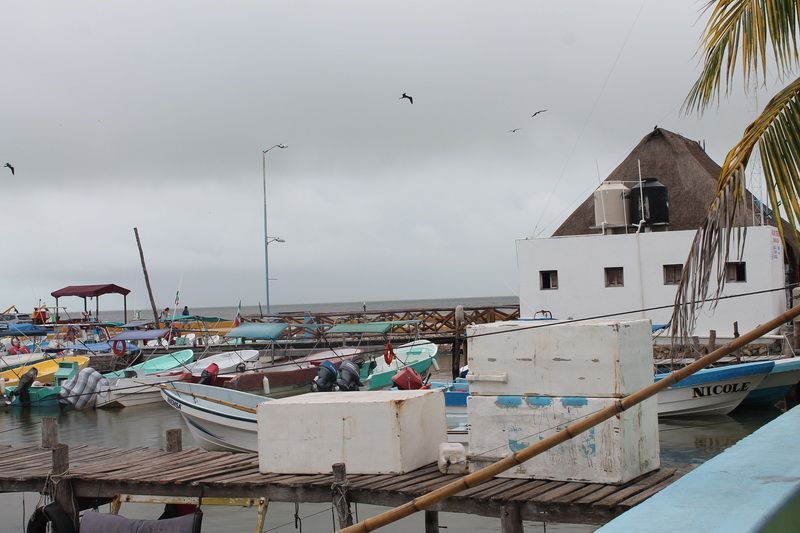 Mal clima “vació” a Holbox de turistas