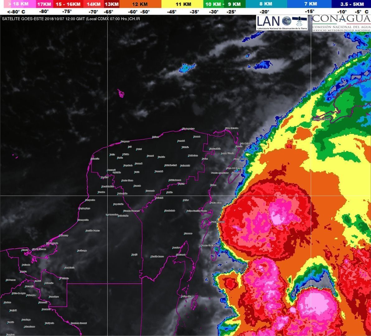 El gobernador Carlos Joaquín informa que la tormenta tropical Michael no representa peligro para Quintana Roo