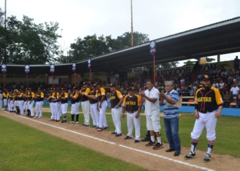 Con el grito ¡¡¡arriba los Mayas!!! Inauguran la liga de béisbol de la Capital de la Cultura Maya