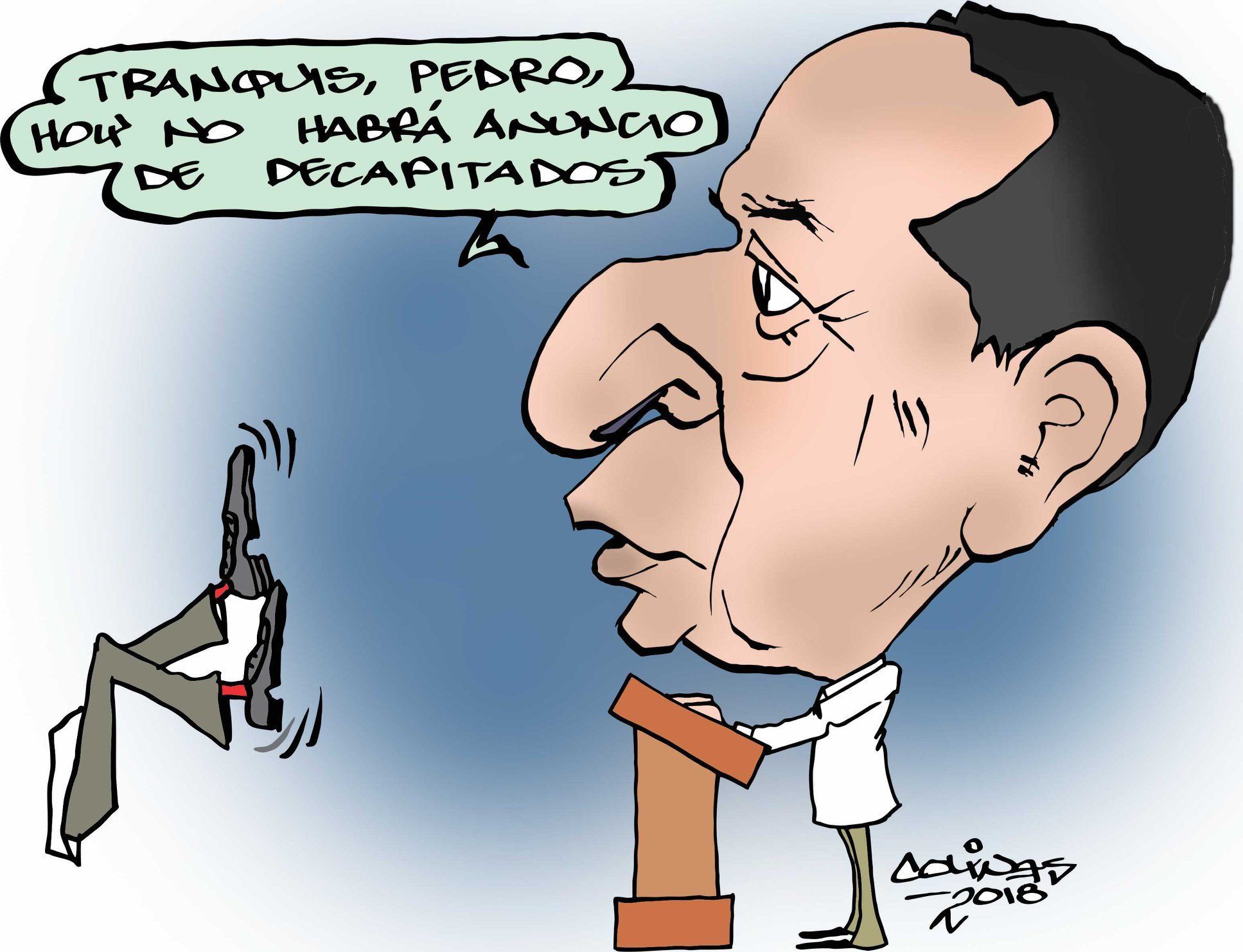 ¡Echen paja! (comenzaron a caer los secretarios)