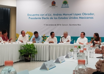 Se reúne AMLO con el gabinete de Quintana Roo