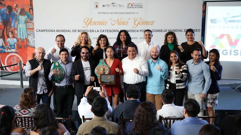 Reconoce XV Legislatura a la pugilista Yesenia “Niña” Gómez