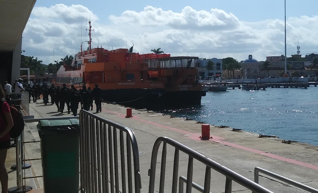 Refuerzan Federales vigilancia en Cozumel
