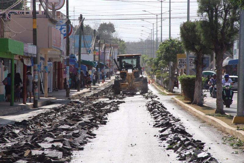 Rehabilitación de la avenida principal antes que inicie la EXPOMOR