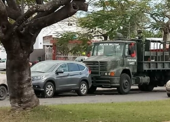 Fuerte movilización en las inmediaciones del Hospital General de Chetumal