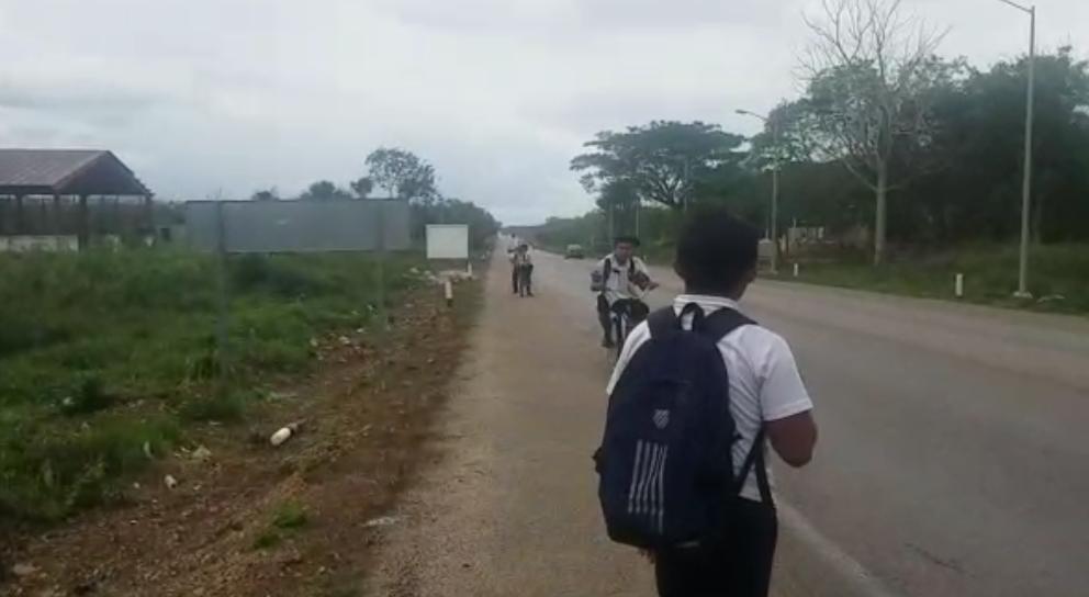 Peligrosa travesía estudiantil
