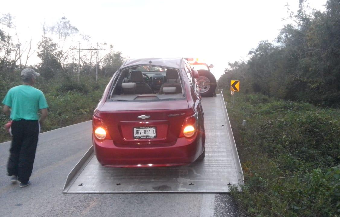 Solo fue un sustito, accidente automovilístico