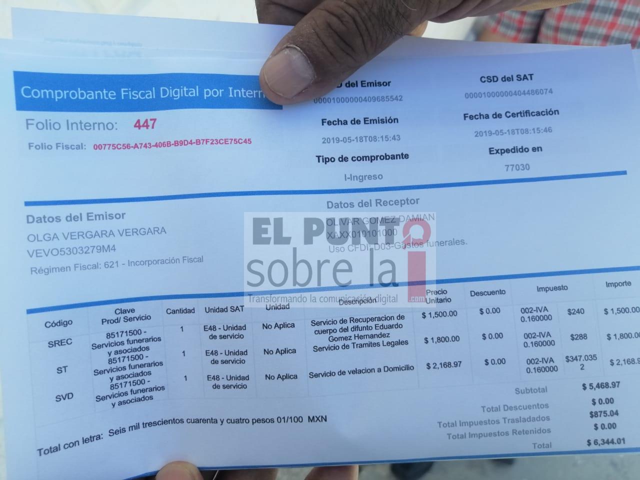Se deslinda Funeraria «Campestre» por señalamientos atribuidos a sus servicios