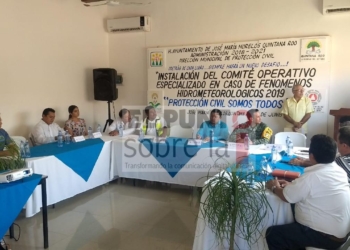 Instalan Comité Municipal Operativo Especializado en caso de Fenómenos Hidrometeorológicos 2019 en JMM