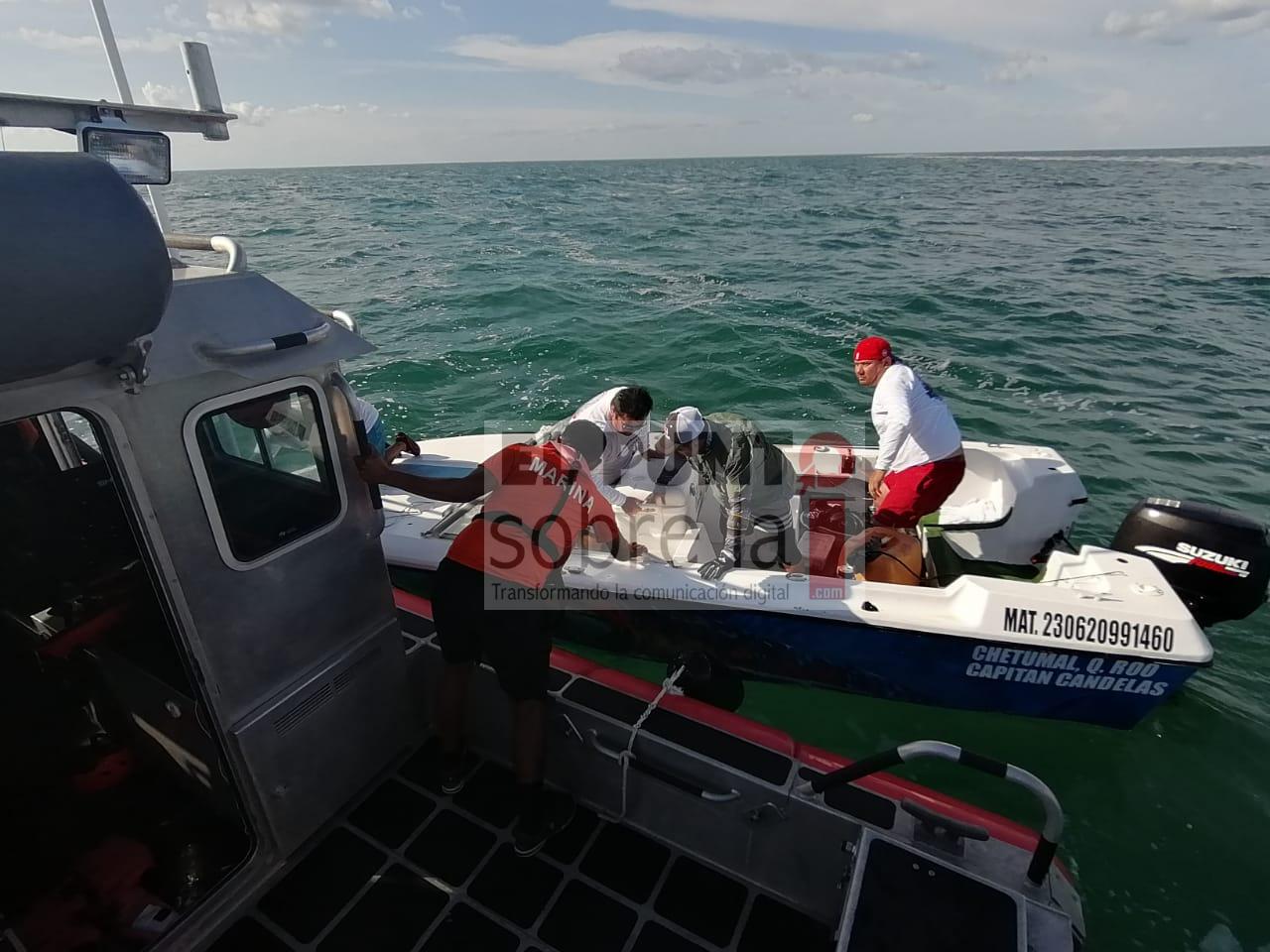Personal Naval Rescata A Tripulantes De Dos Embarcaciones En Inmediaciones De La Bahía De Chetumal