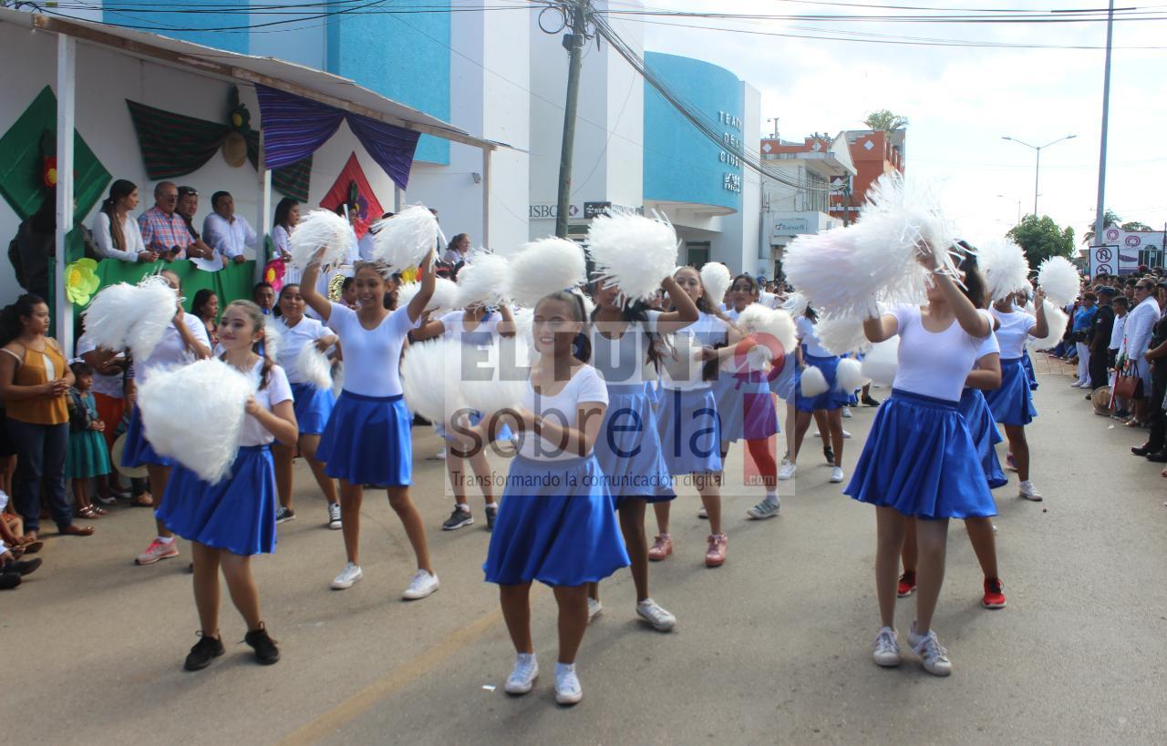 Desfile cívico-deportivo conmemorativo al 109 aniversario de la Revolución Mexicana en JMM