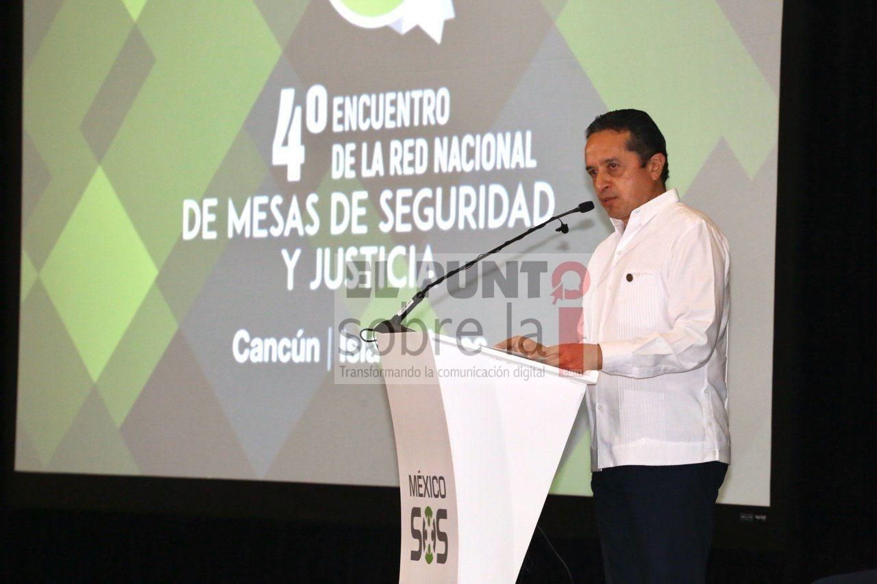 A nivel nacional Carlos Joaquín ha asistido a la totalidad de las reuniones de seguridad