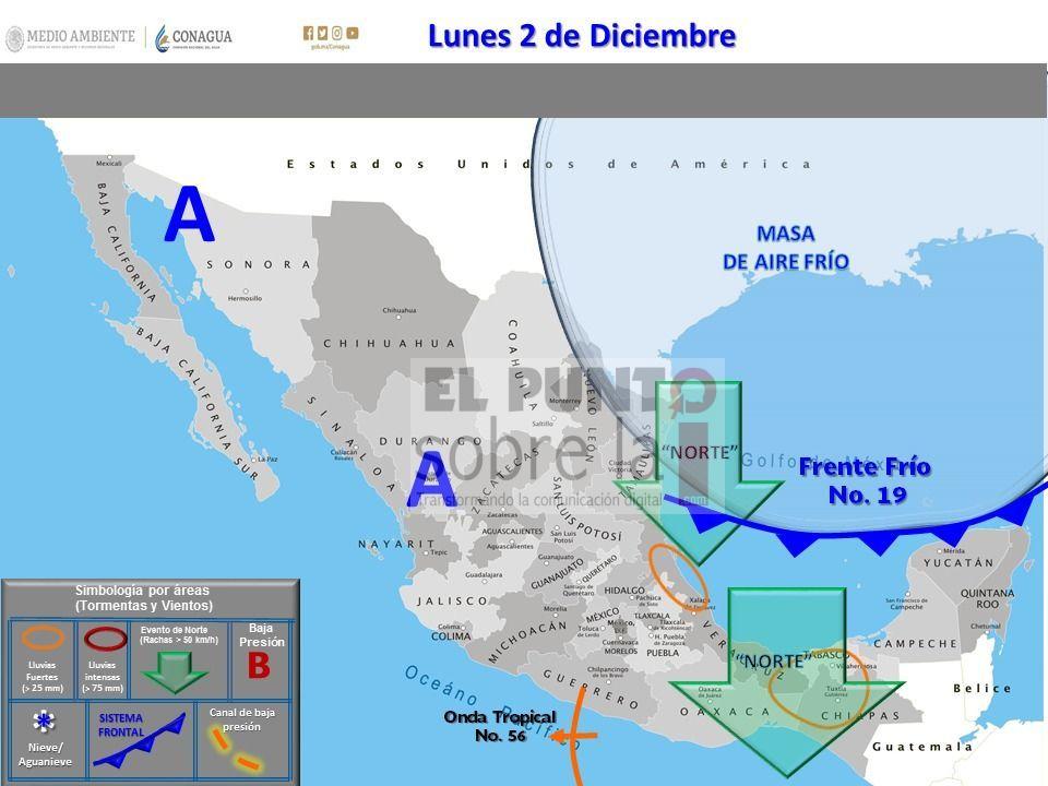 Frente frío número 19 influenciará a Quintana Roo: Adrián Martínez Ortega