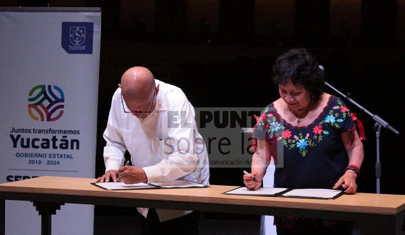 La Sedeculta y la ESAY firman convenios de colaboración con la dependencia federal.