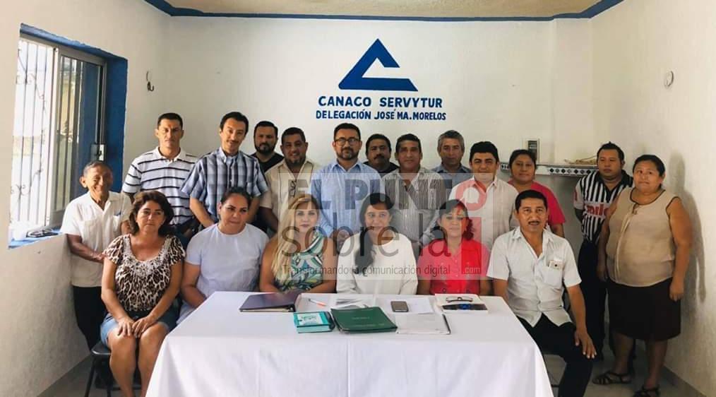 Margarita Velo Pérez nuevo presidente de la Cámara Nacional de Comercio delegación de José María Morelos