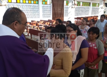 Feligreses de JMM participaron en la celebración religiosa del miércoles de ceniza