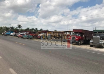 Ejido Sac-Xan Concentra Sus Maquinarias Para Mega Bloqueo