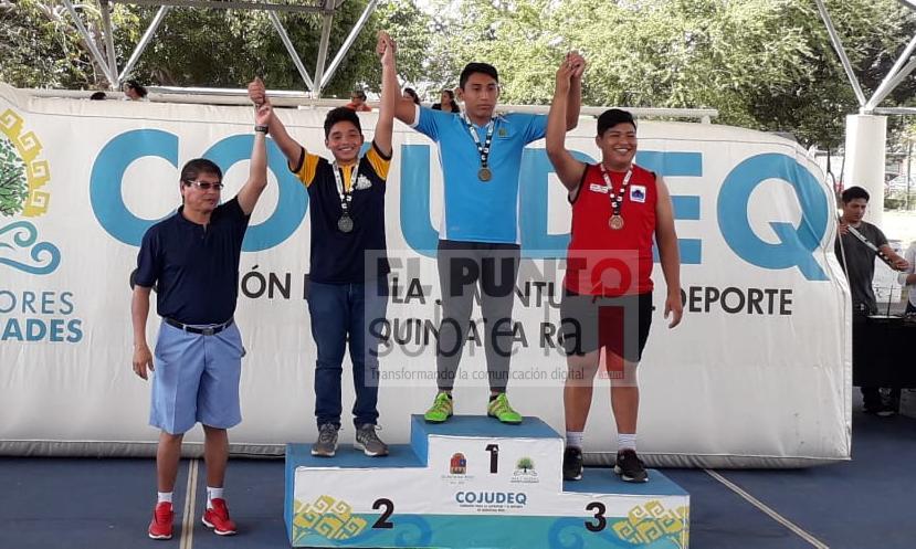 Cristian Huchin Gutiérrez obtiene dos preseas, una de oro y bronce en los Juegos Deportivos Estatales 2020