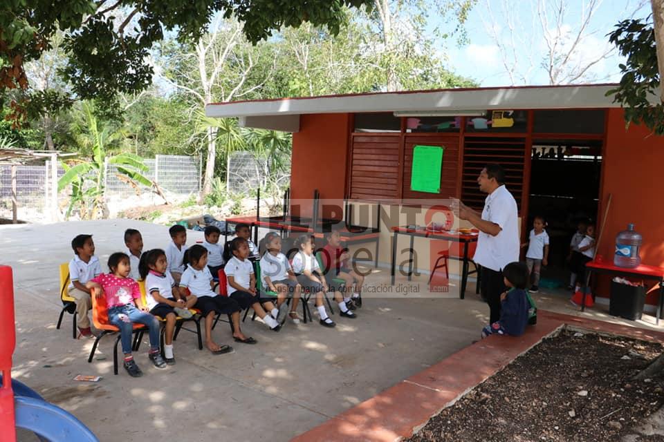 Preescolar kukulkán en tihosuco, ahora tiene nueva infraestructura fisica educativa