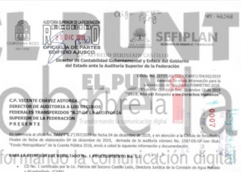 Ordena la Auditoría Superior de la Federación investigar a funcionarios de CAPA