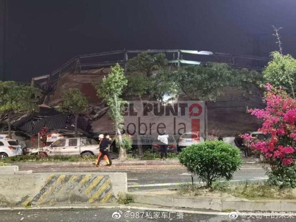 Hotel usado para cuarentena por coronavirus en China se derrumba, quedan 70 personas bajo los escombros