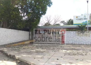 Escuelas y comercios de la cabecera municipal aplican medidas sanitarias por la contingencia del Covid-19