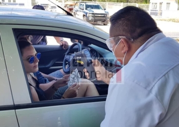 Instalan filtros sanitarios de prevención en Lázaro Cárdenas