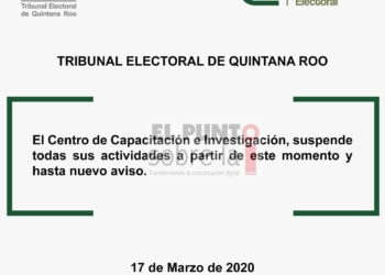 Por COVID-19, el TEQROO suspende todos los eventos públicos