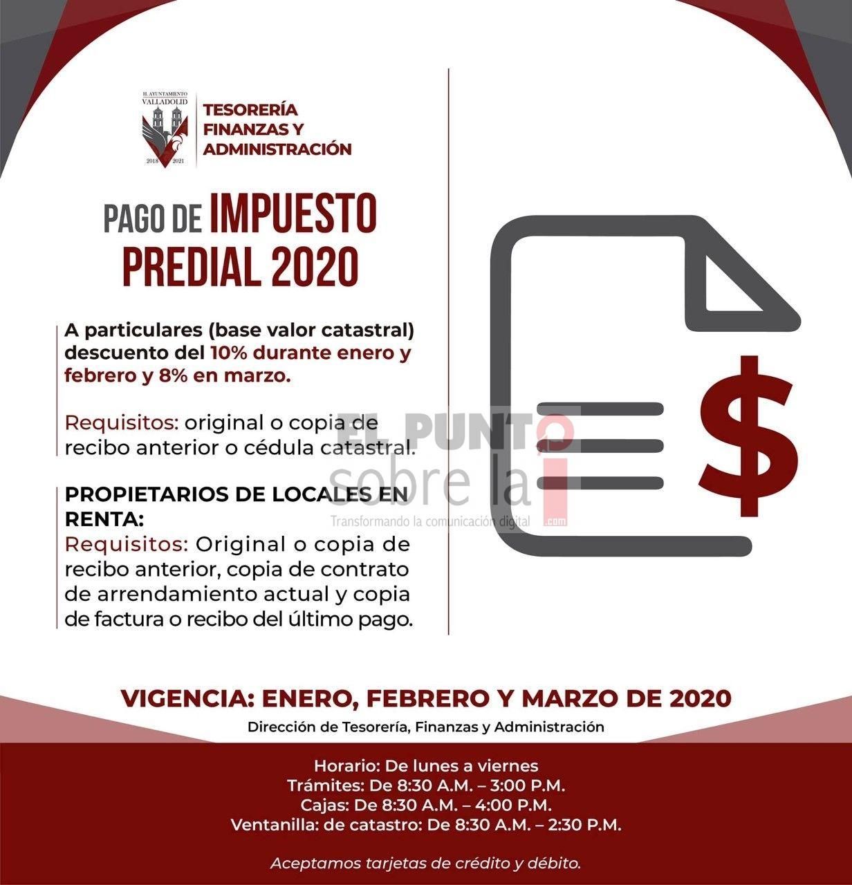 Último mes de descuentos en Tesorería Municipal