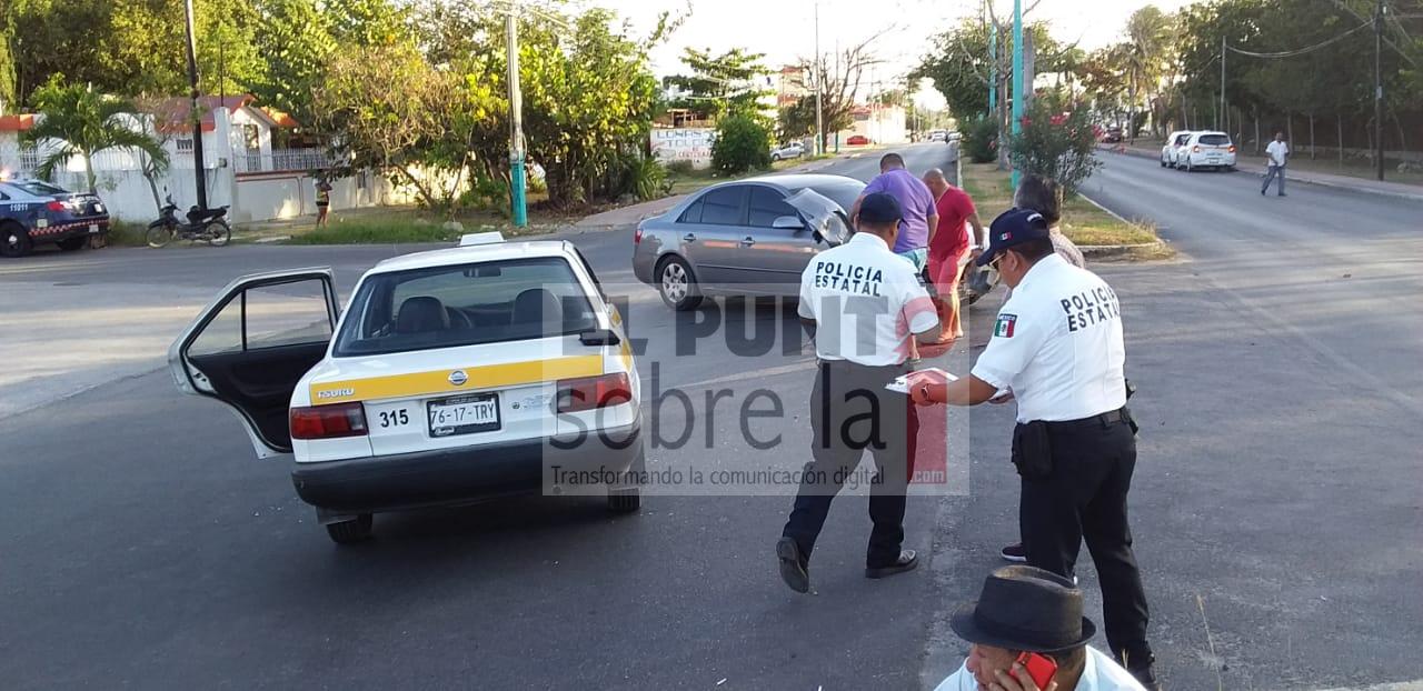 Accidente vehicular con saldo, un abuelito enviado al hospital