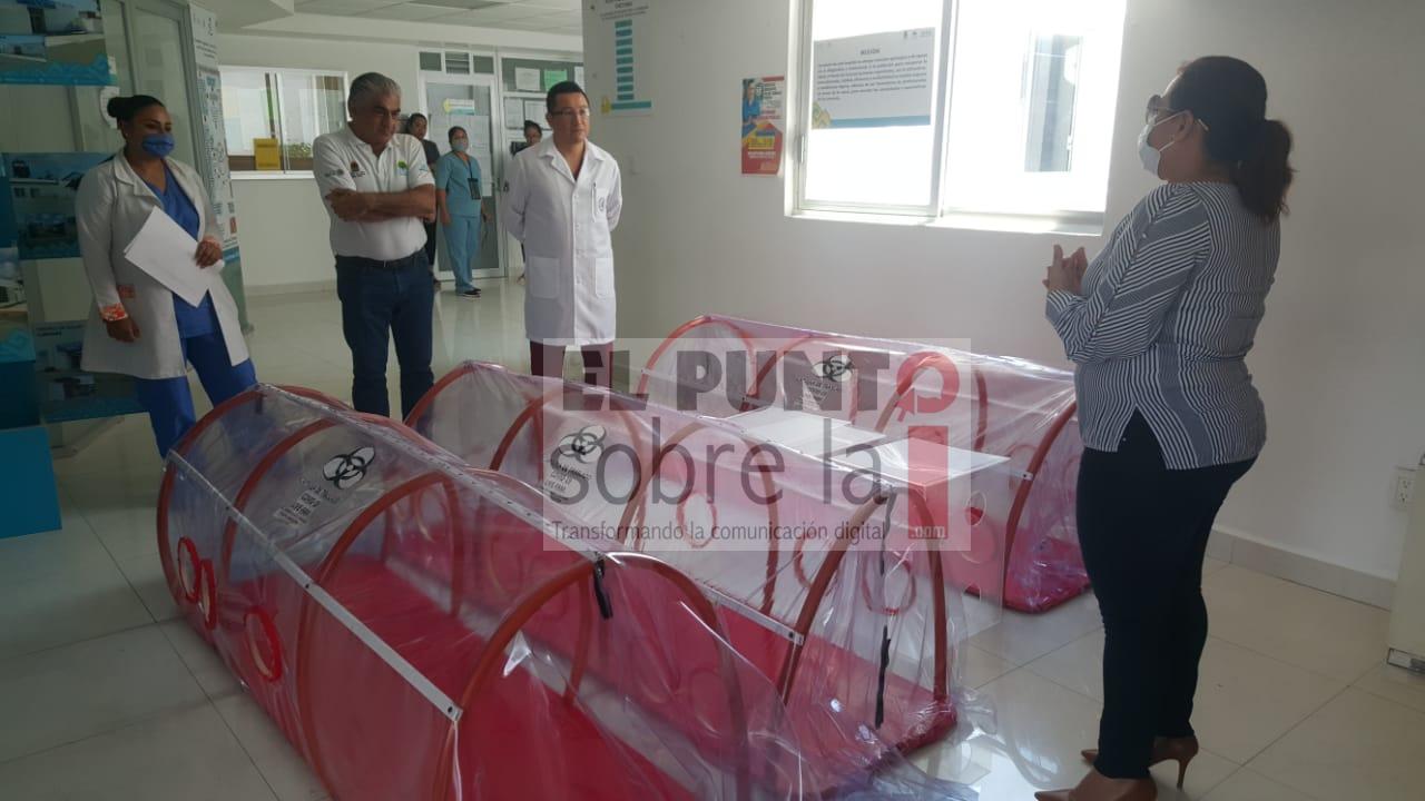 Diputada local entrega 6 Cápsulas para el traslado de pacientes COVID-19