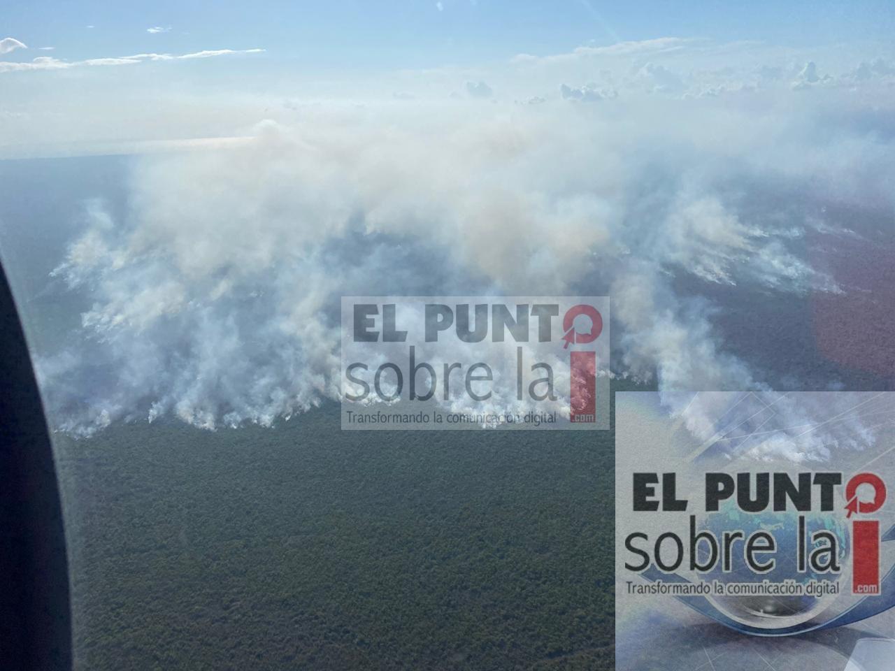 Marina–Armada De México Brinda Apoyo En El Control De Incendios En Las Zonas Arqueológicas De Ichkabal, Y Kohunlich, En Quintana Roo