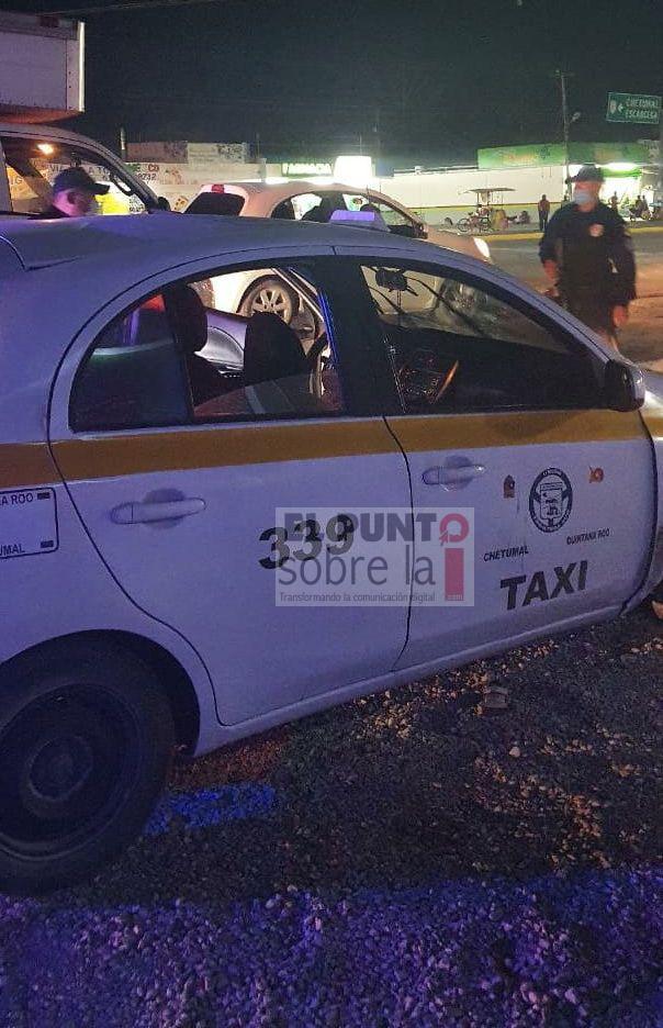 Detienen a taxista de Chetumal en Bacalar, estaba ebrio y drogado