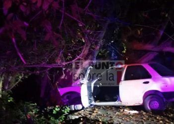 Persecución de película terminó sin detenidos y con vehículo chocado