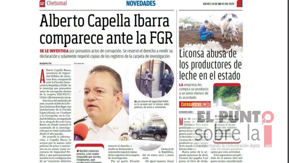 Sientan al super policía de Quintana Roo en la FGR