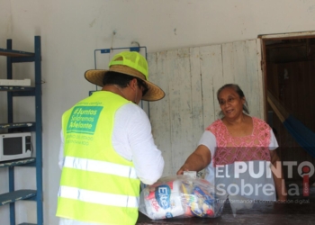 San Felipe I, Santa Gertrudis, San Diego, San Marcos y Presumida recibieron la segunda entrega de apoyo alimentario