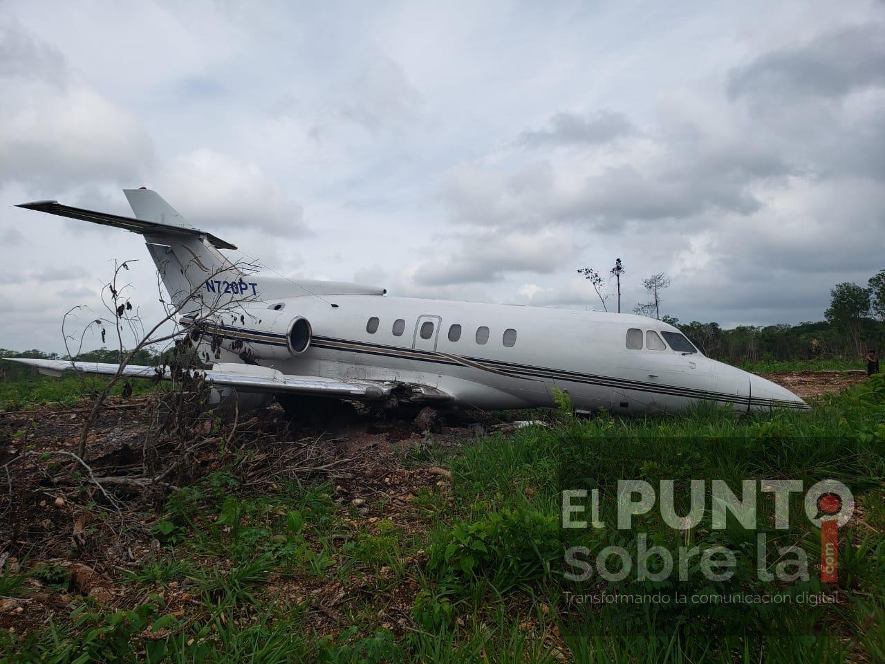 Aterriza aeronave en Belice, al parecer transportaba droga de Sudamérica