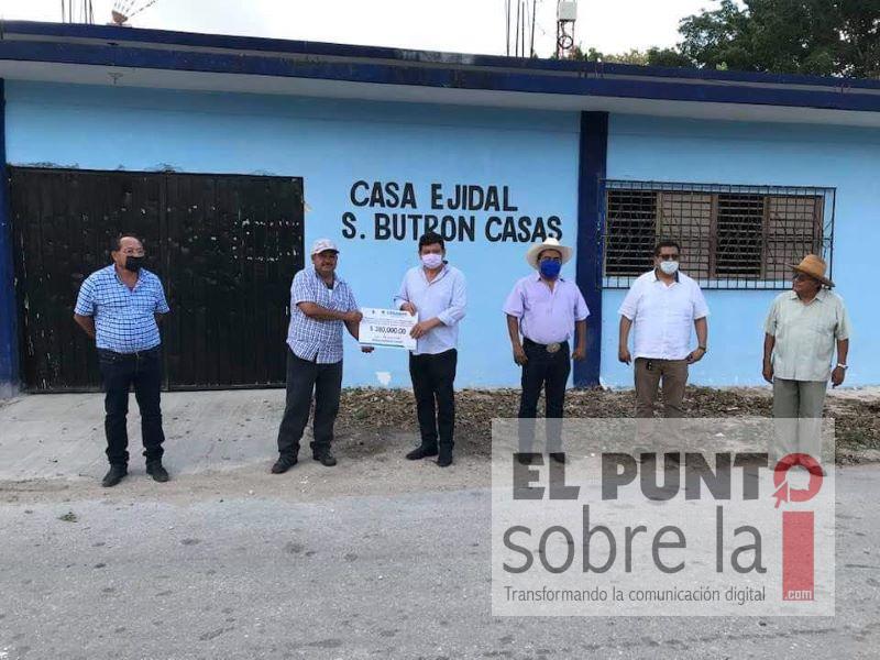 Entregan primera parte de apoyos a Cañeros