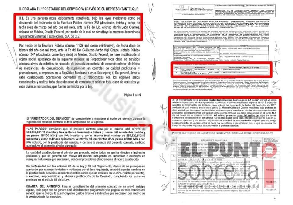 Systemtech Sistemas Tecnologicos, S.A. de C.V. fue la empresa consentida de Alberto Capella en el estado de Morelos