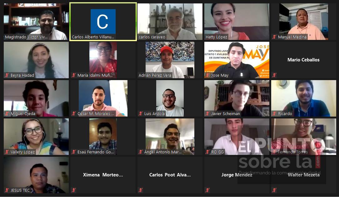 Imparte el Magistrado Víctor Vivas conferencia virtual al partido Movimiento Ciudadano