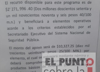 Tropa policial de OPB denuncia corrupción en la entrega del FORTASEG