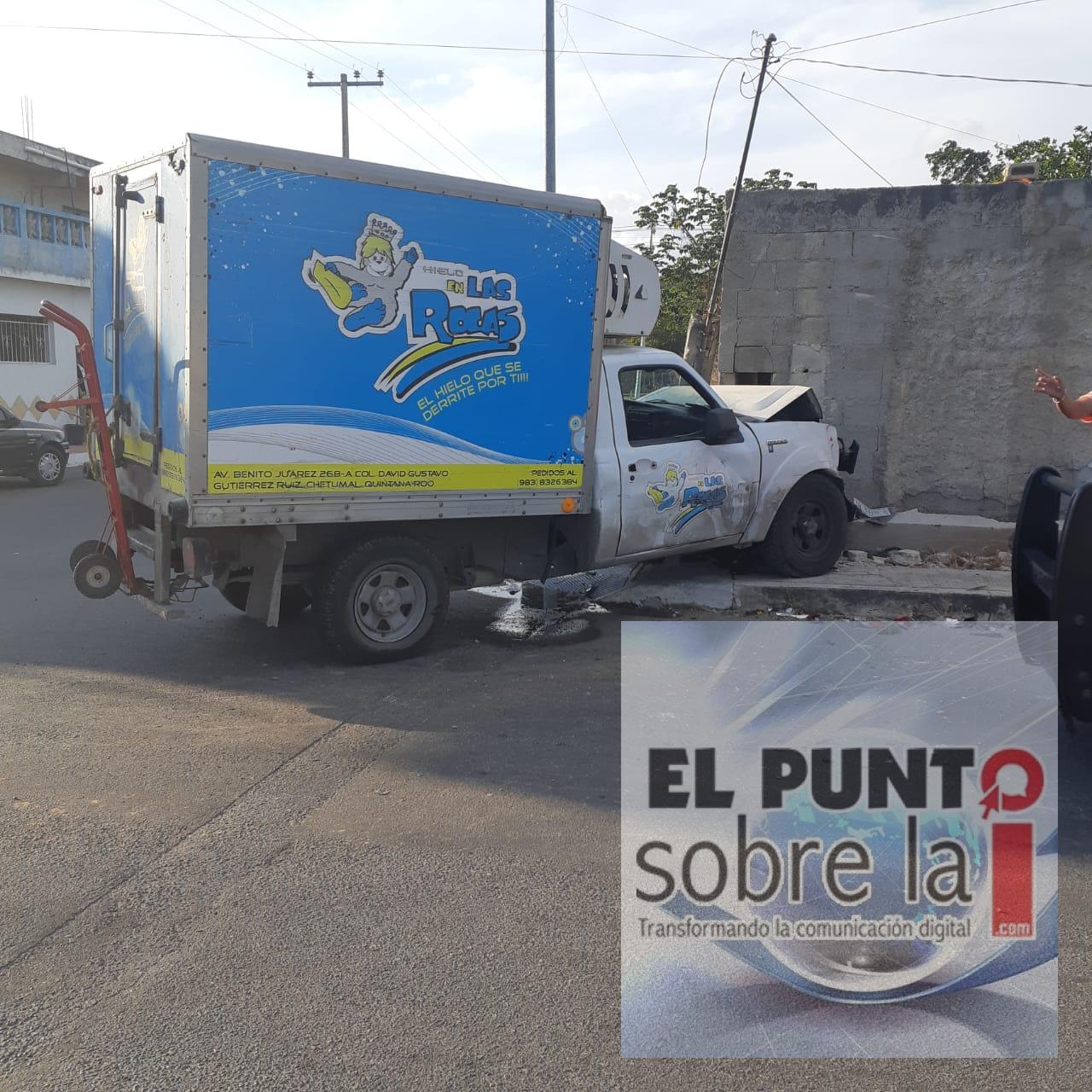 Helado accidente en la colonia Proterritorio